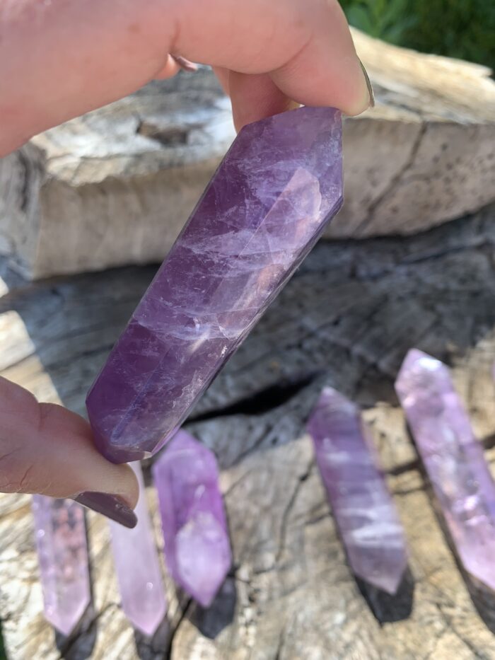 AMETHYSTE DU BRÉSIL POINTE BITERMINEE (83 g)