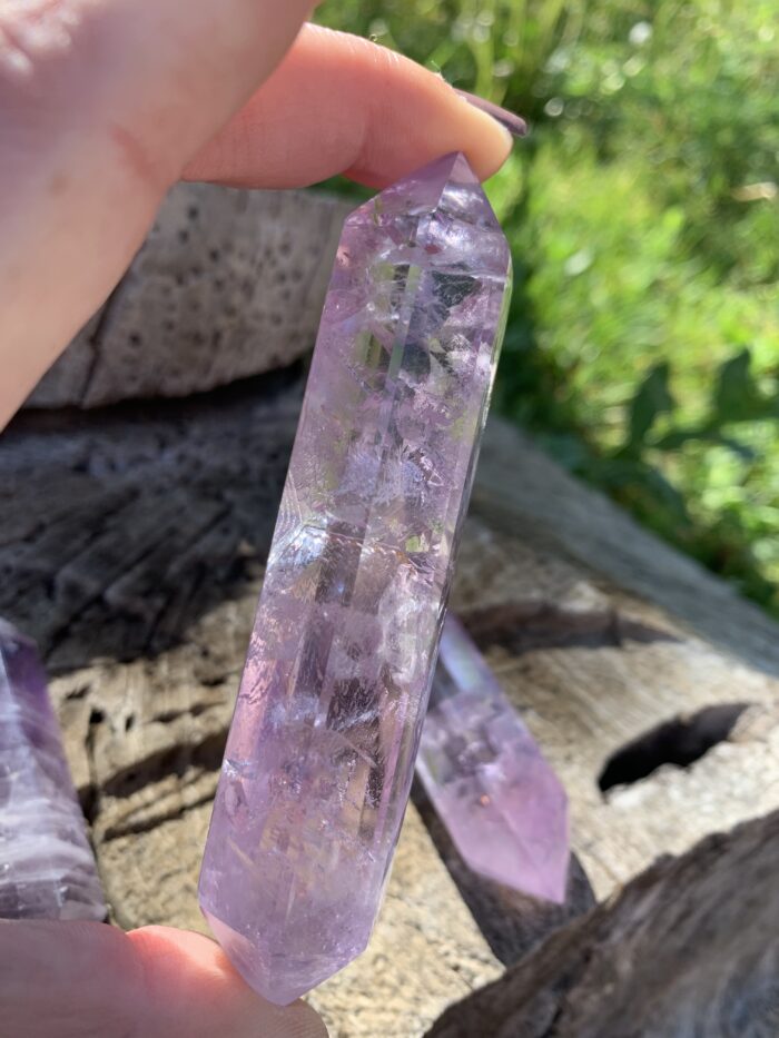 AMETHYSTE DU BRÉSIL POINTE BITERMINEE (102 g)