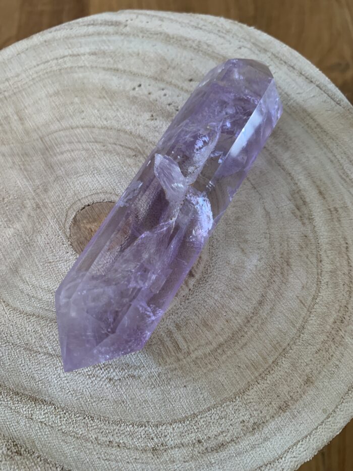 AMETHYSTE DU BRÉSIL POINTE BITERMINEE (102 g) – Image 3