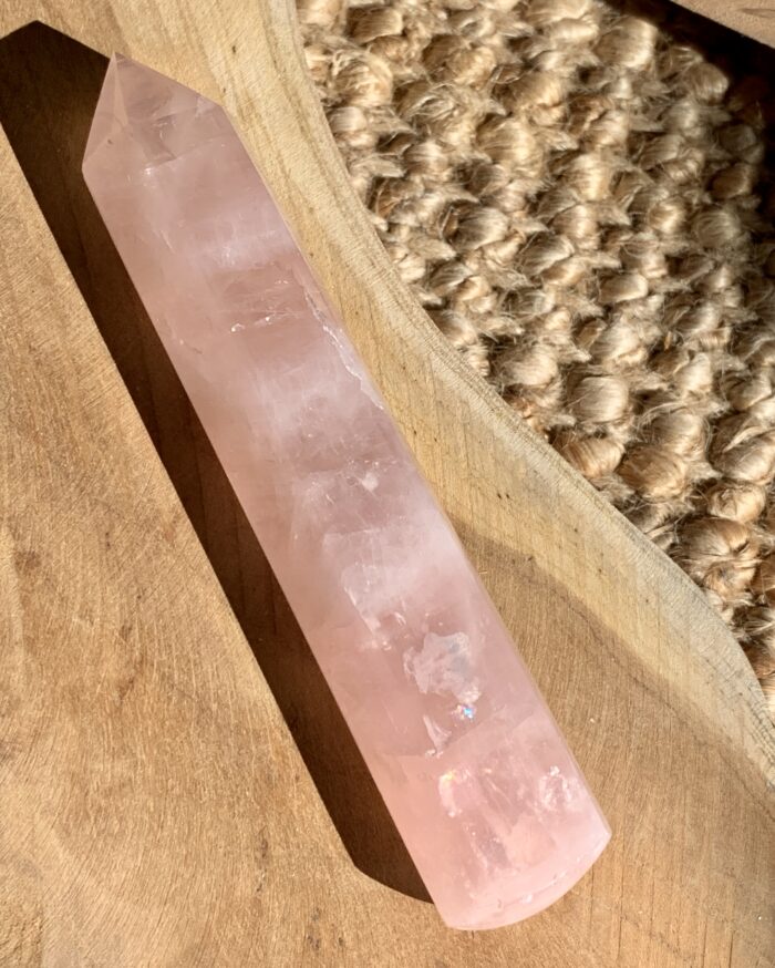 Quartz rose baguette