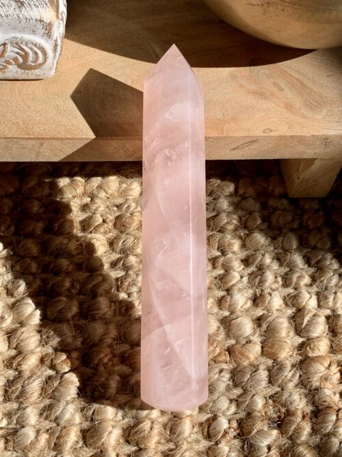 Quartz rose baguette
