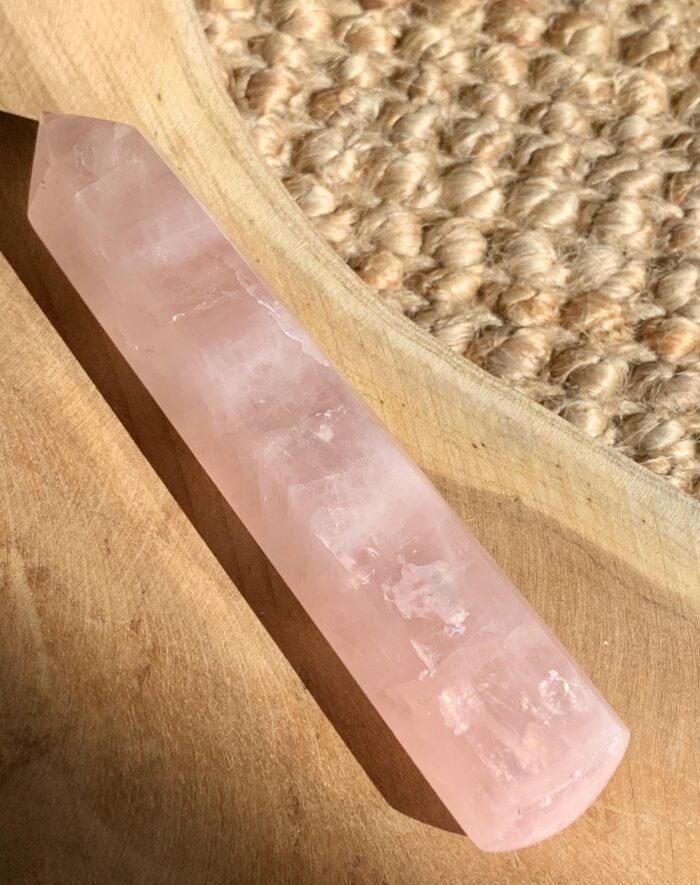 Quartz rose baguette