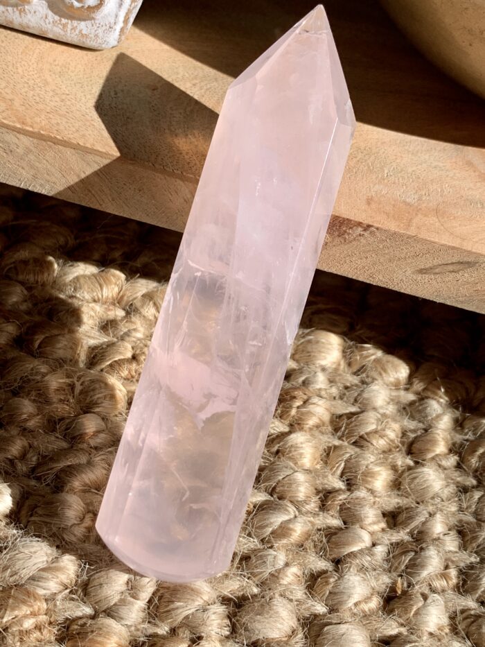 Quartz rose baguette
