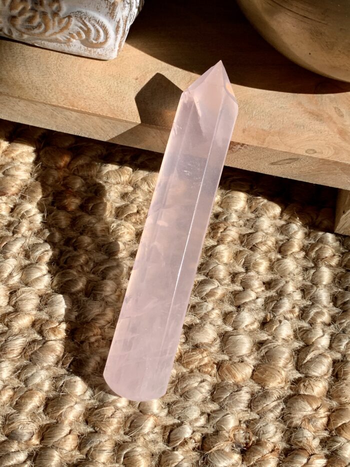 Quartz rose baguette
