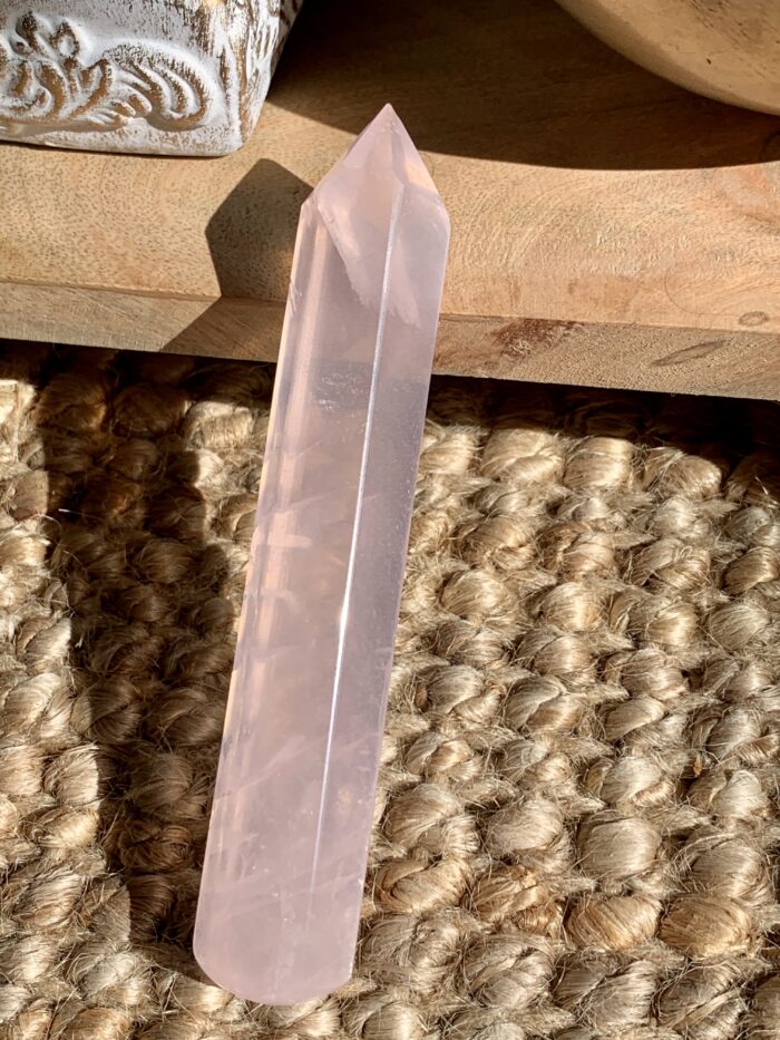 Quartz rose baguette